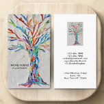 Lebensbaum Visitenkarte<br><div class="desc">Diese einzigartige Visitenkarte ist mit einem Mosaikbaum aus winzigen Glasstücken in lebhaften Farben dekoriert. Es ist für jeden geeignet,  der einfach nur Ihr Geschäft oder Beruf hinzufügt. Einfach anpassbar. Ändern Sie mithilfe des Entwurfstools die Textgröße,  den Stil oder die Farbe. Original Mosaik © Michele Davies.</div>