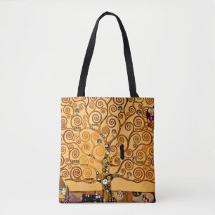 Lebensbaum von Gustav Klimt Fine Art Tasche