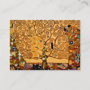 Lebensbaum von Gustav Klimt Fine Art Visitenkarte