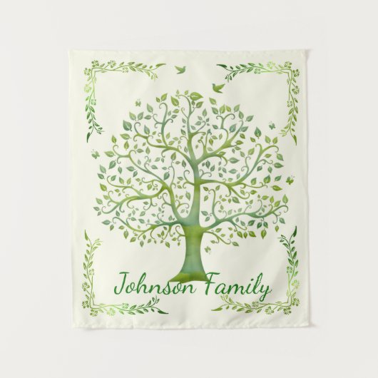 Lebensbaum Wandteppich (Vorderseite)