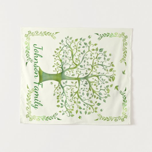 Lebensbaum Wandteppich (Vorderseite (Horizontal))