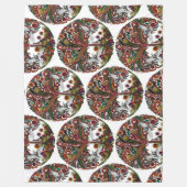 Lebensbaum weiß fleecedecke (Vorderseite)