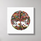 Lebensbaum weiß leinwanddruck (Vorderseite)