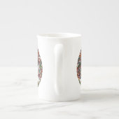 Lebensbaum weiß porzellantasse (Rückseite)