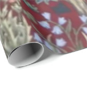 Lebensbaum William Morris Red Geschenkpapier (Rolleneckpunkt)