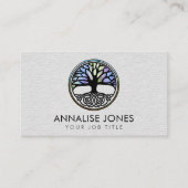 Lebensbaum Yggdrasil Visitenkarte (Vorderseite)