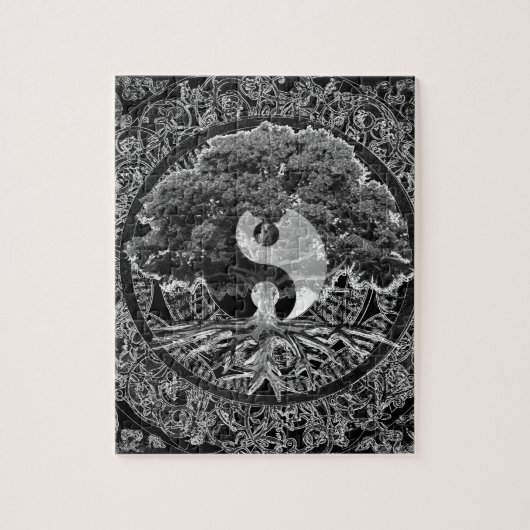 Lebensbaum Yin Yang Puzzle (Vertikal)