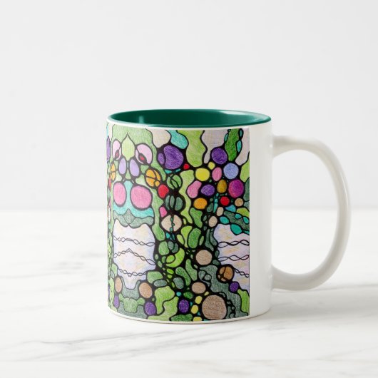 Lebensbaum Zweifarbige Tasse (Rechts)