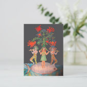 Lebensbaummotiv Postkarte (Stehend Vorderseite)