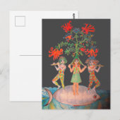 Lebensbaummotiv Postkarte (Vorne/Hinten)