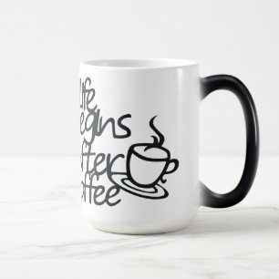 LEBENSBEGINN NACH DER KAFFEE-Morphing-Tasse Verwandlungstasse