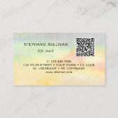 Lebensbegleiter QR Code Farbe Visitenkarte (Rückseite)