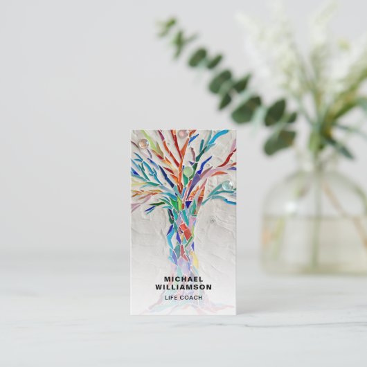 Lebensbegleiter QR-Code Visitenkarte (Stehend Vorderseite)