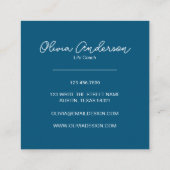 Lebensbegleiter Quadratische Visitenkarte (Rückseite)