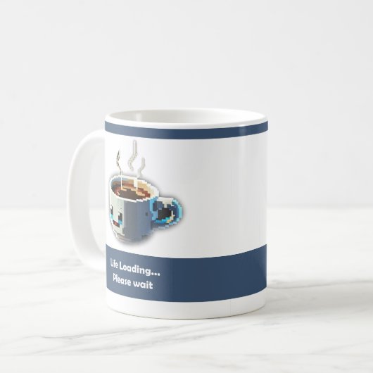 Lebensbeladung Kaffeetasse (Vorderseite Links)