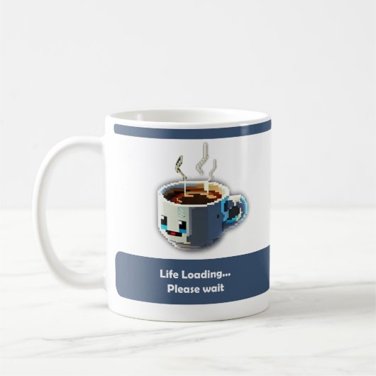 Lebensbeladung Kaffeetasse (Links)