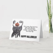 Lebensberatung Halloween-Skarecke Karte (Vorderseite)