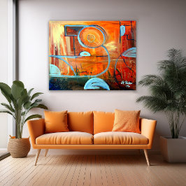 Lebensbilanz Leinwanddruck