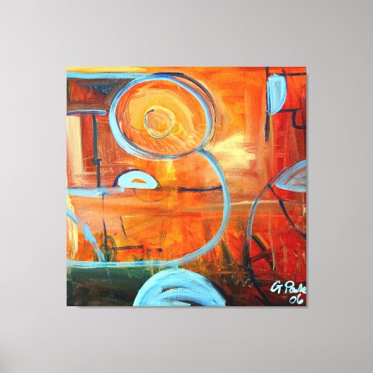 Lebensbilanz Leinwanddruck (Vorderseite)