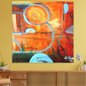 Lebensbilanz Leinwanddruck (Insitu (Wohnzimmer))