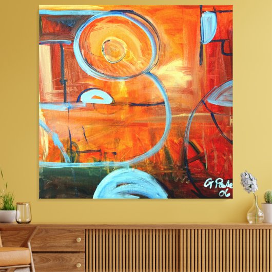 Lebensbilanz Leinwanddruck (Insitu (Wohnzimmer))