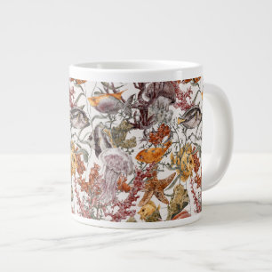 Lebensbild des Meeresspiegels 2 Jumbo-Tasse