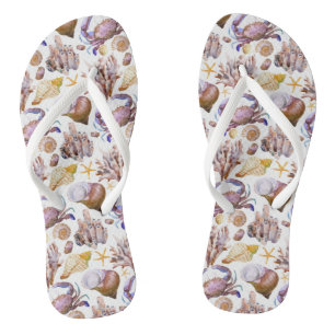 Lebensbild des Meeresspiegels 4 Badesandalen