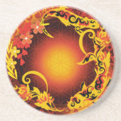 Lebensblume Getränkeuntersetzer (Vorne)