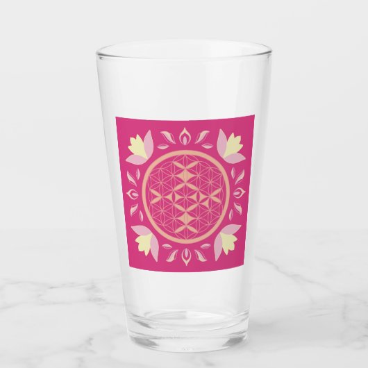Lebensblume Glas (Vorderseite)