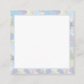 Lebensblume, Quadratische Visitenkarte (Rückseite)