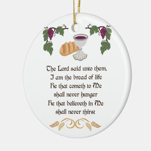 Lebensbrot Keramik Ornament (Links)