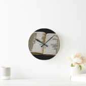Lebensbuch Runde Wanduhr (Zuhause)