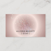 Lebenscoach Celestial Glow Minimal Blush Pink Visitenkarte (Vorderseite)