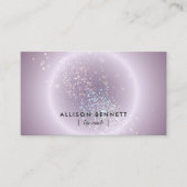Lebenscoach Celestial Glow Minimal Soft Lavendel Visitenkarte (Vorderseite)