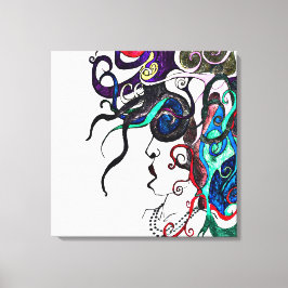 Lebensdame Leinwanddruck