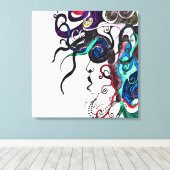 Lebensdame Leinwanddruck (Insitu (Holzboden))