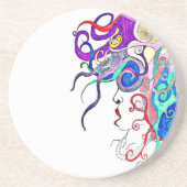 Lebensdame Untersetzer (Vorne)