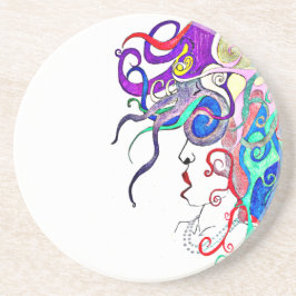 Lebensdame Untersetzer