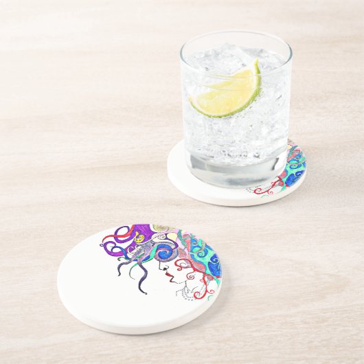 Lebensdame Untersetzer (Seite)