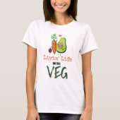 Lebensdauer auf dem Veganen Veg-Spaß-Zitat T-Shirt (Vorderseite)