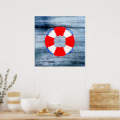 Lebensdauer auf Holzbrett Poster (Küche)