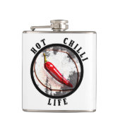 Lebensdauer der heißen Chili Flachmann (Vorderseite)