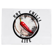 Lebensdauer der heißen Chili Große Geschenktüte (Rückseite)