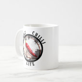 Lebensdauer der heißen Chili Kaffeetasse (Vorderseite Links)