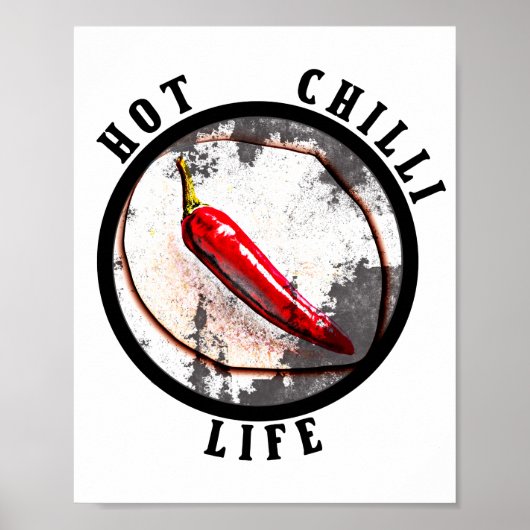 Lebensdauer der heißen Chili Poster (Vorne)
