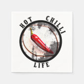 Lebensdauer der heißen Chili Serviette (Vorderseite)