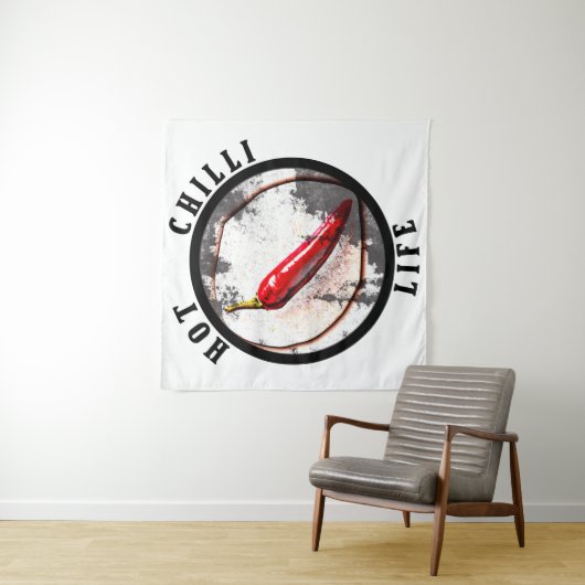 Lebensdauer der heißen Chili Wandteppich (Beispiel)