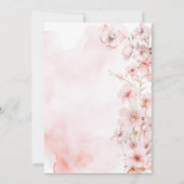 Lebensdauer der Schmetterlinge Bridal Dusche Einla Einladung (Rückseite)