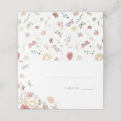 Lebensdauer der Schmetterlinge Rosa Brautparty Platzkarte (Außenseite Aufgefaltet)