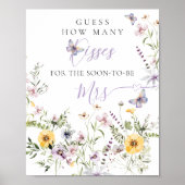 Lebensdauer des Lila bloralen Brautparty von Butte Poster (Vorne)